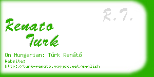renato turk business card